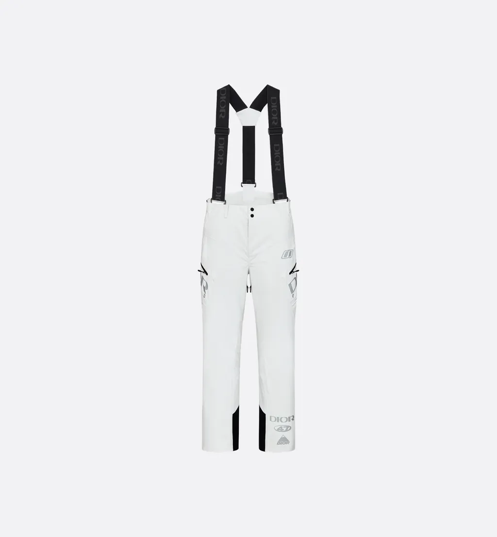 Dior And Descente Ski Pants With Suspenders