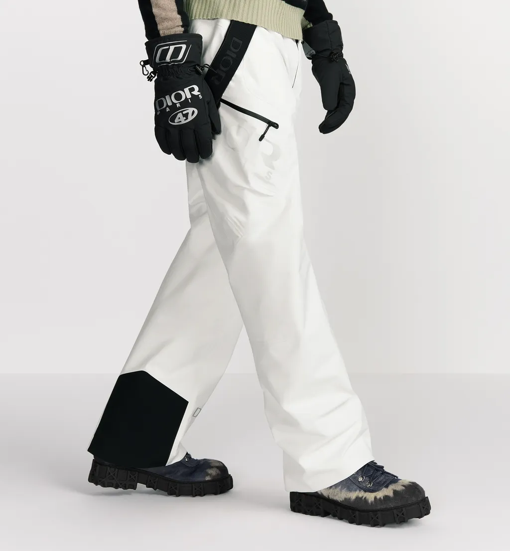 Dior And Descente Ski Pants With Suspenders