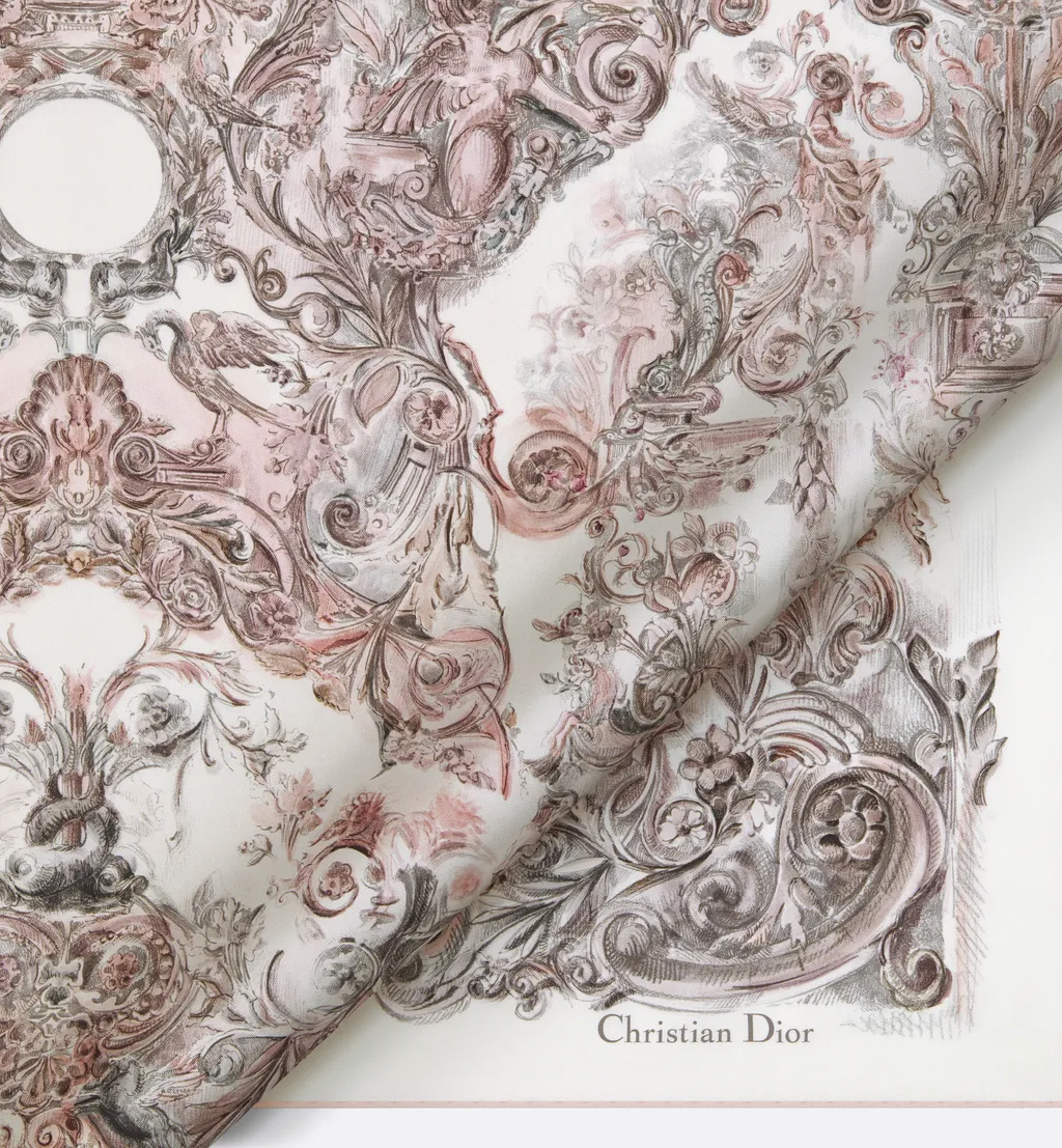 Dior Stella Baroque 90 Square Scarf