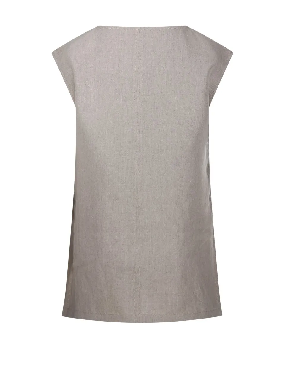 Max Mara Colimbo V-Neck Sleeveless Top