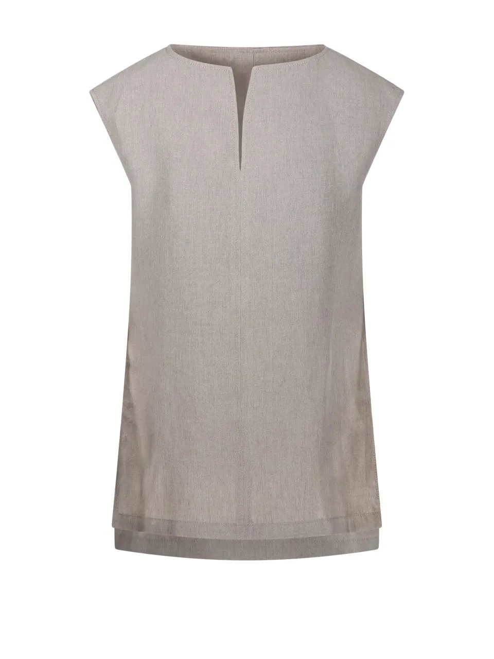 Max Mara Colimbo V-Neck Sleeveless Top