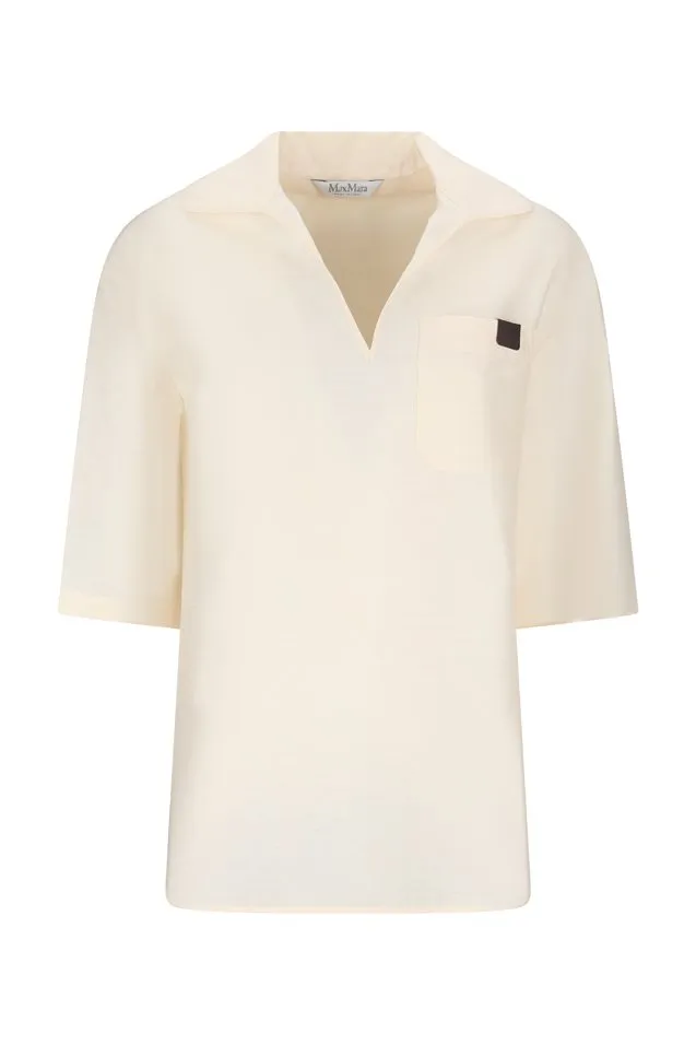 Max Mara Osiride V-Neck Short-Sleeved Top