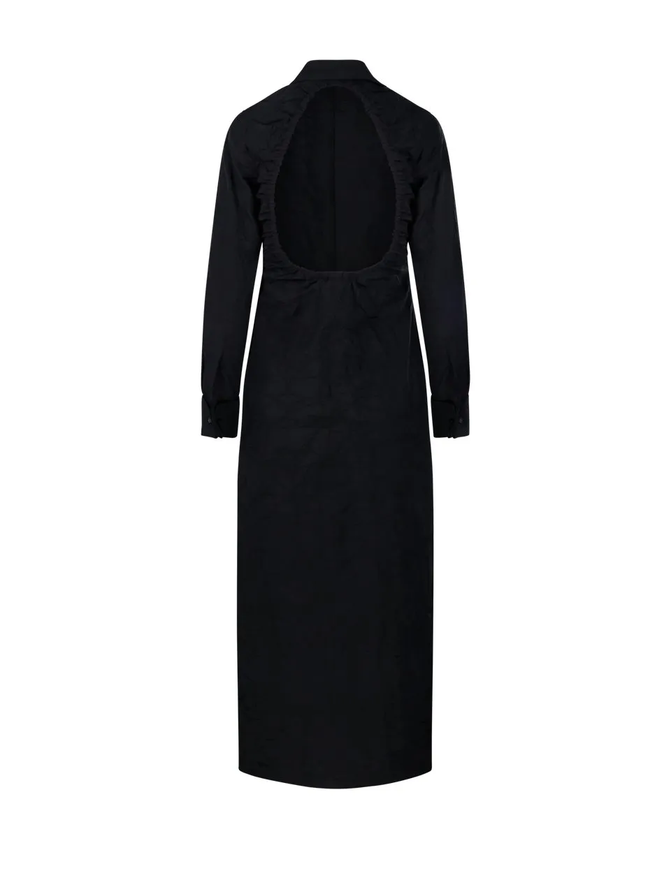 Max Mara Rovigo Button Detailed Long-Sleeved Dress