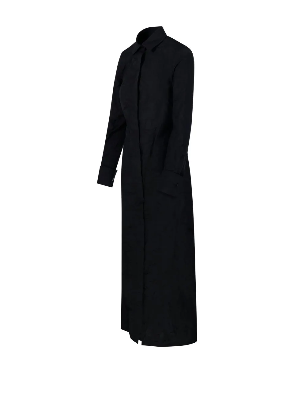 Max Mara Rovigo Button Detailed Long-Sleeved Dress