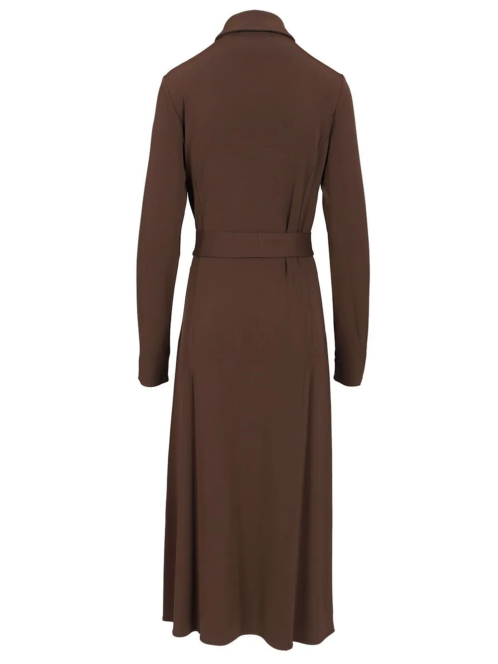 Max Mara Tortona Button Detailed Belted Shirt Dress