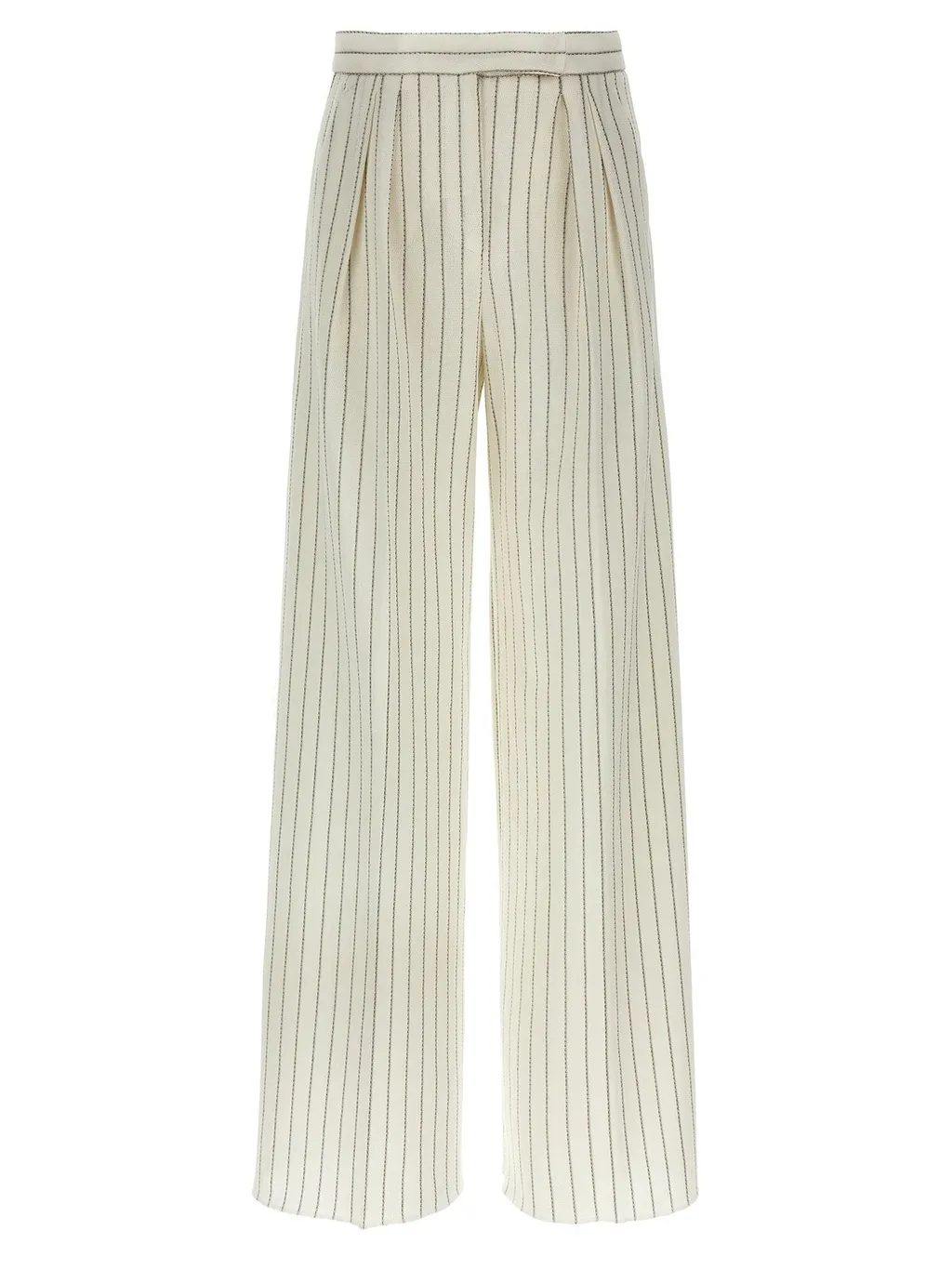 Max Mara Clarion Striped Wide-Leg Trousers