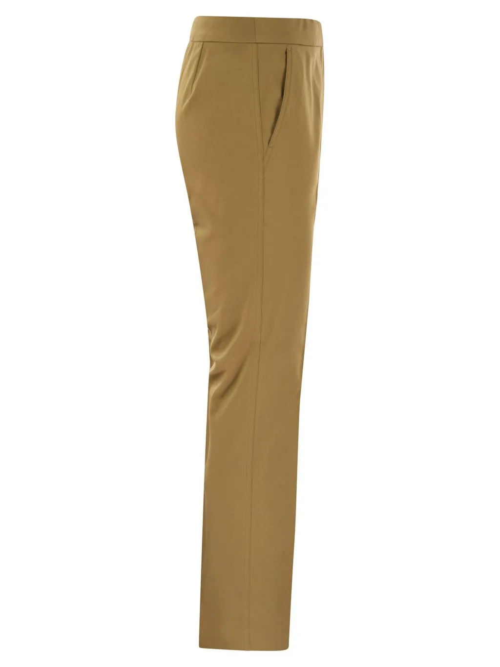 Max Mara Okra Pleat Detailed Cropped Trousers