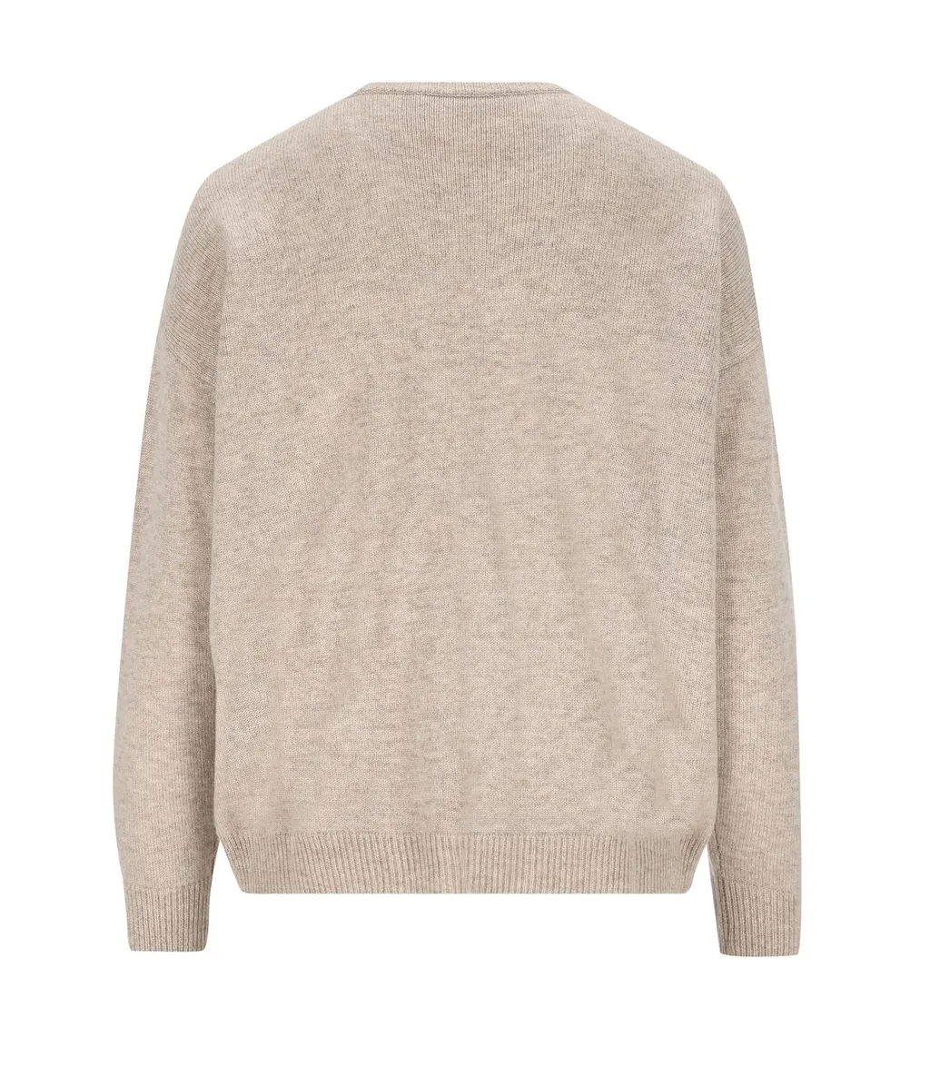 Max Mara Logo Embellished Crewneck Jumper