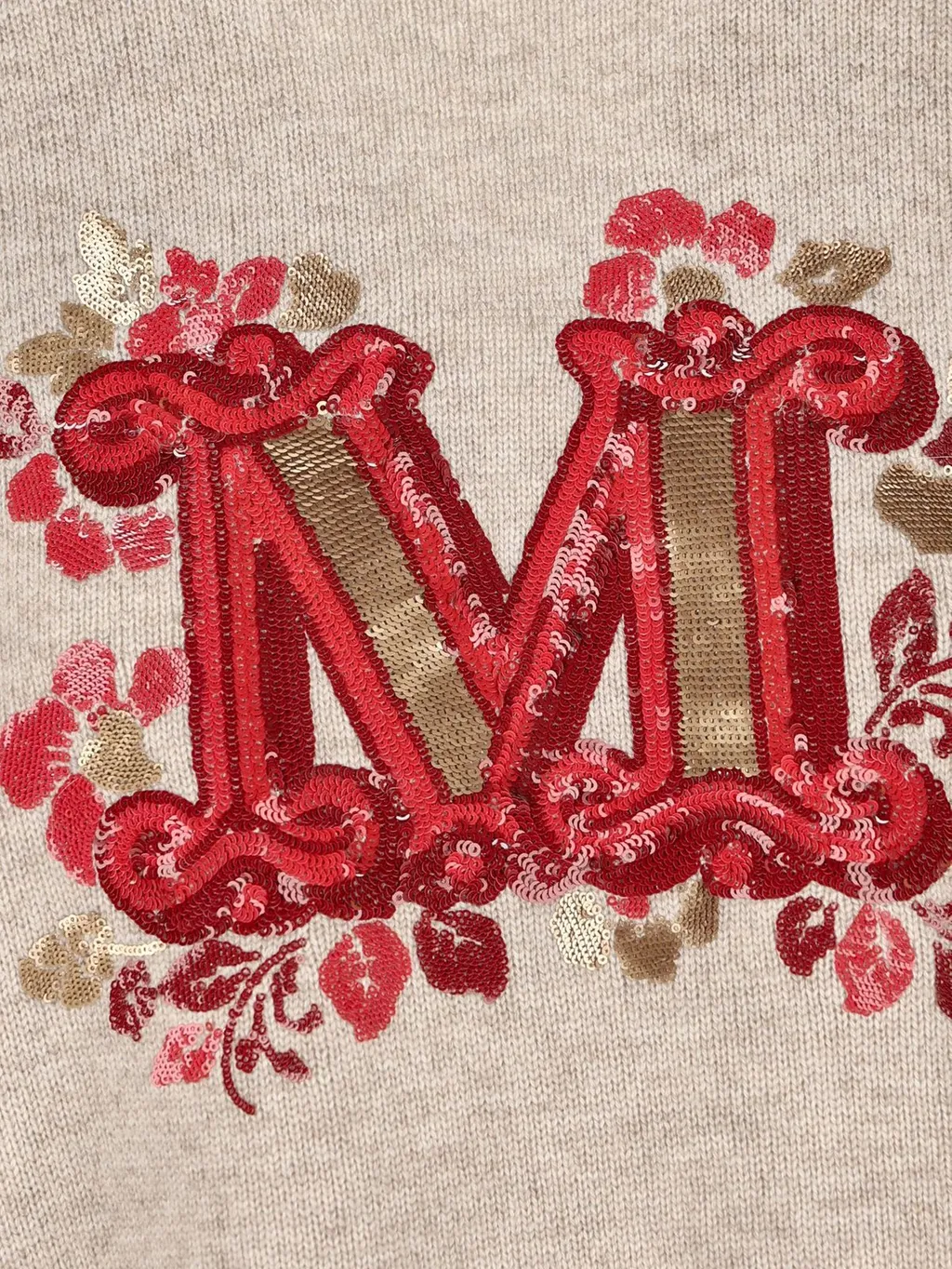 Max Mara Logo Embellished Crewneck Jumper