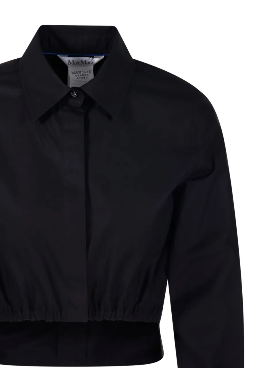 Max Mara Falster Button Detailled Cropped Shirt