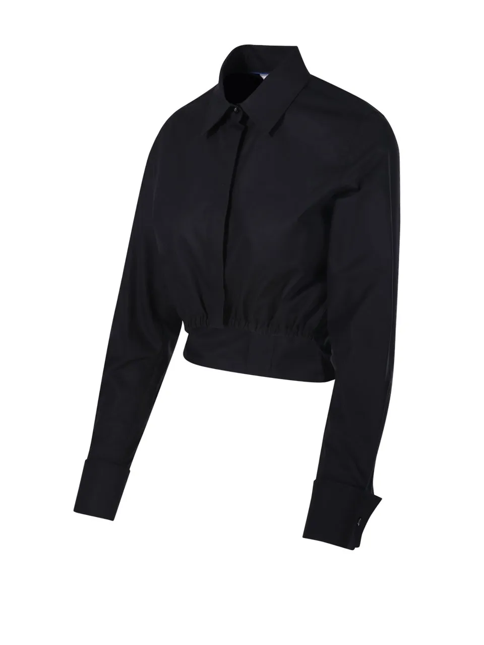 Max Mara Falster Button Detailled Cropped Shirt
