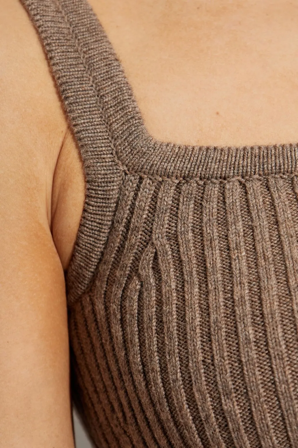 Max Mara Aretusa Square-Neck Knitted Top