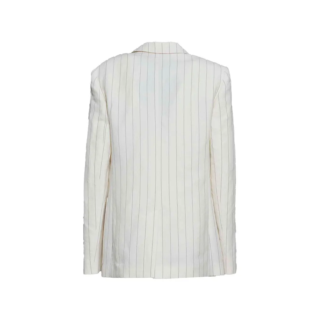 Max Mara Striped Single-Breasted Jacket