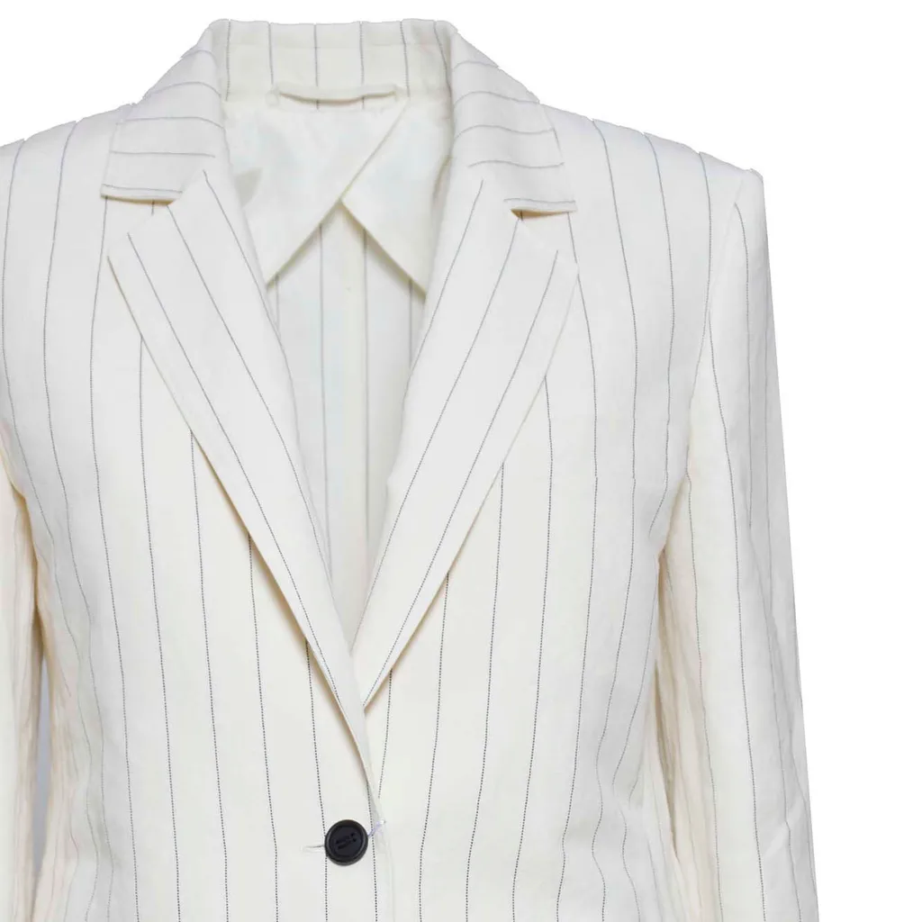 Max Mara Striped Single-Breasted Jacket