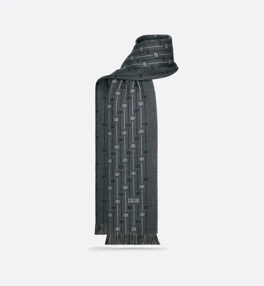 Cd Icon Striped Scarf