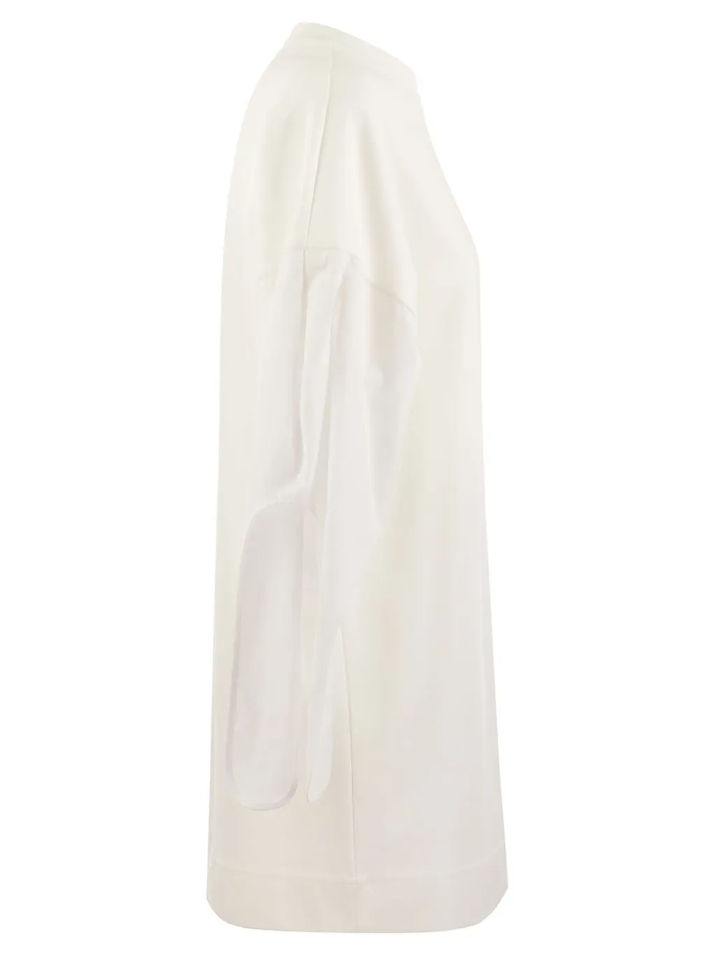 Max Mara Logo Printed Crewneck Dress