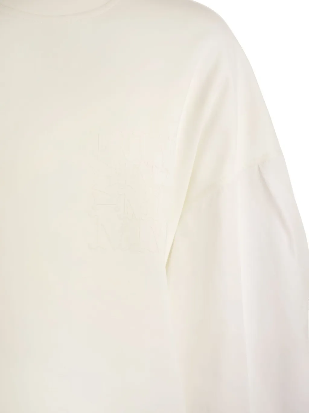Max Mara Logo Printed Crewneck Dress