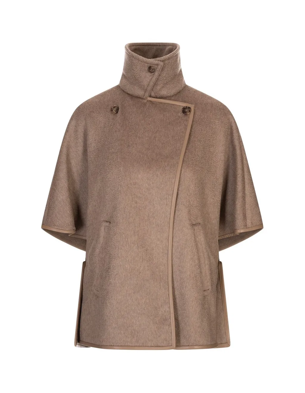Max Mara Double-Breasted Short-Sleeved Coat
