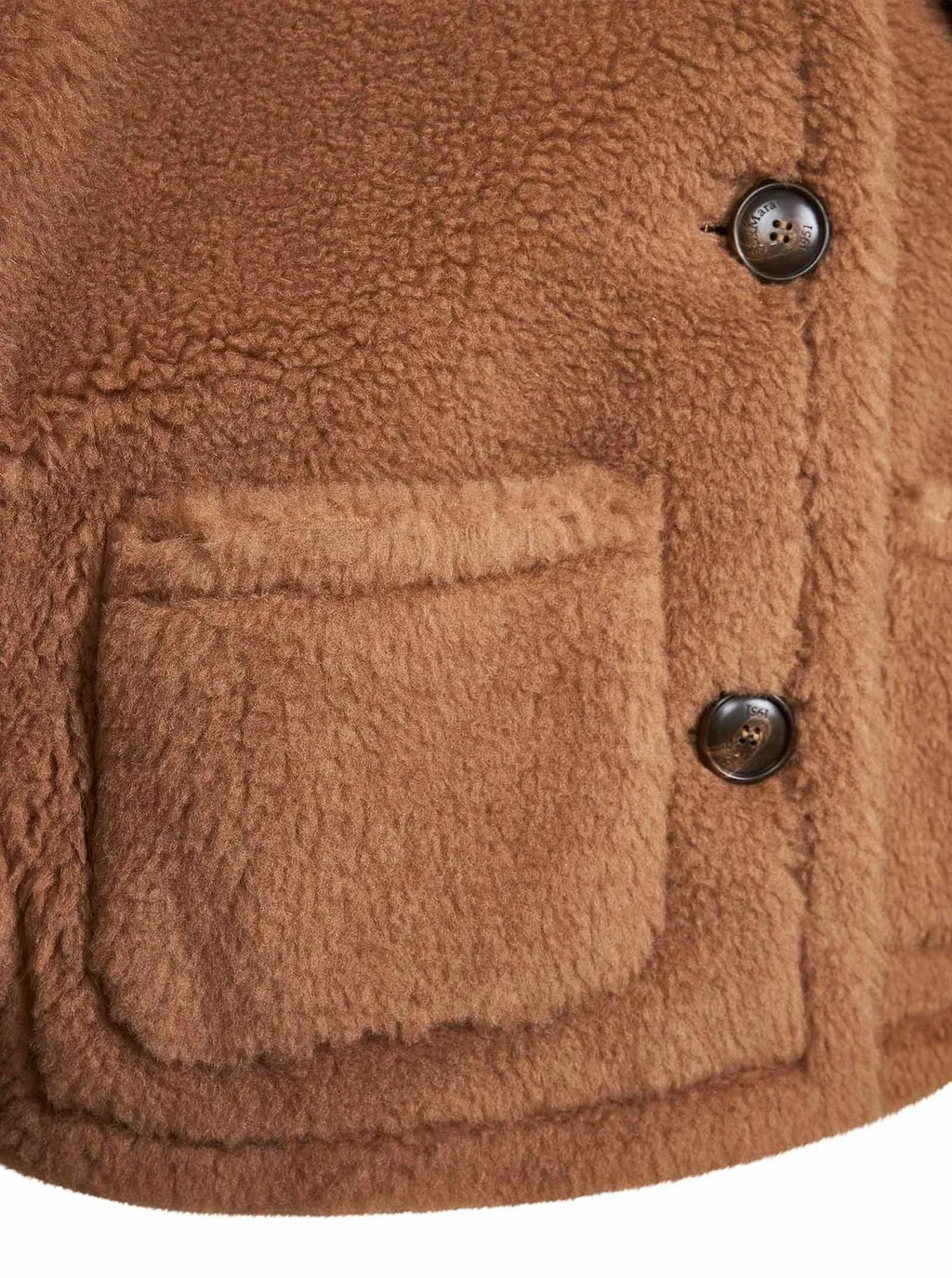 Max Mara Newterzo Button-Up Short-Sleeved Coat