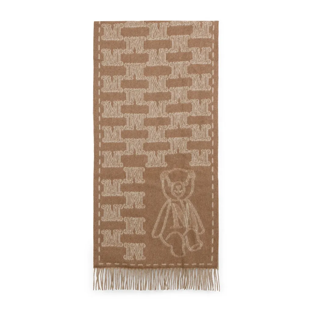 Max Mara Wsteddy Fringed Edge Scarf