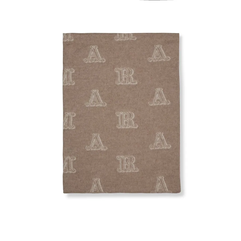Max Mara All-Over Logo Patterned Fringed Scarf