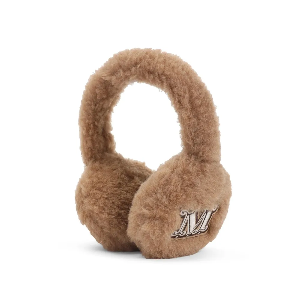 Max Mara Muffy Logo Embroidered Earmuffs