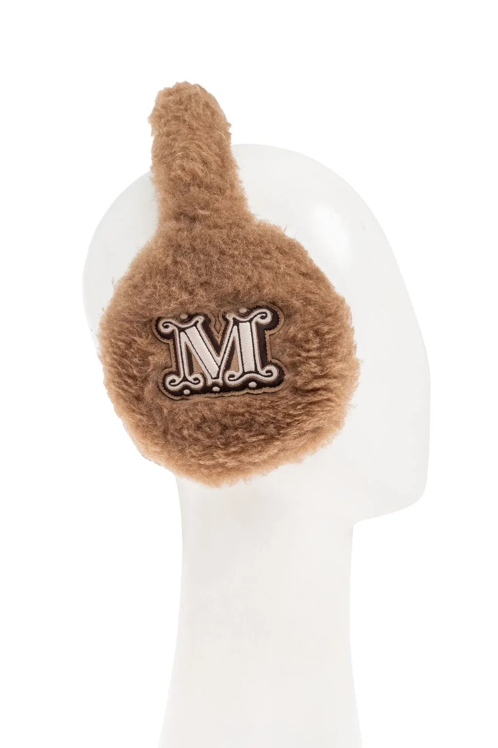 Max Mara Muffy Logo Embroidered Earmuffs