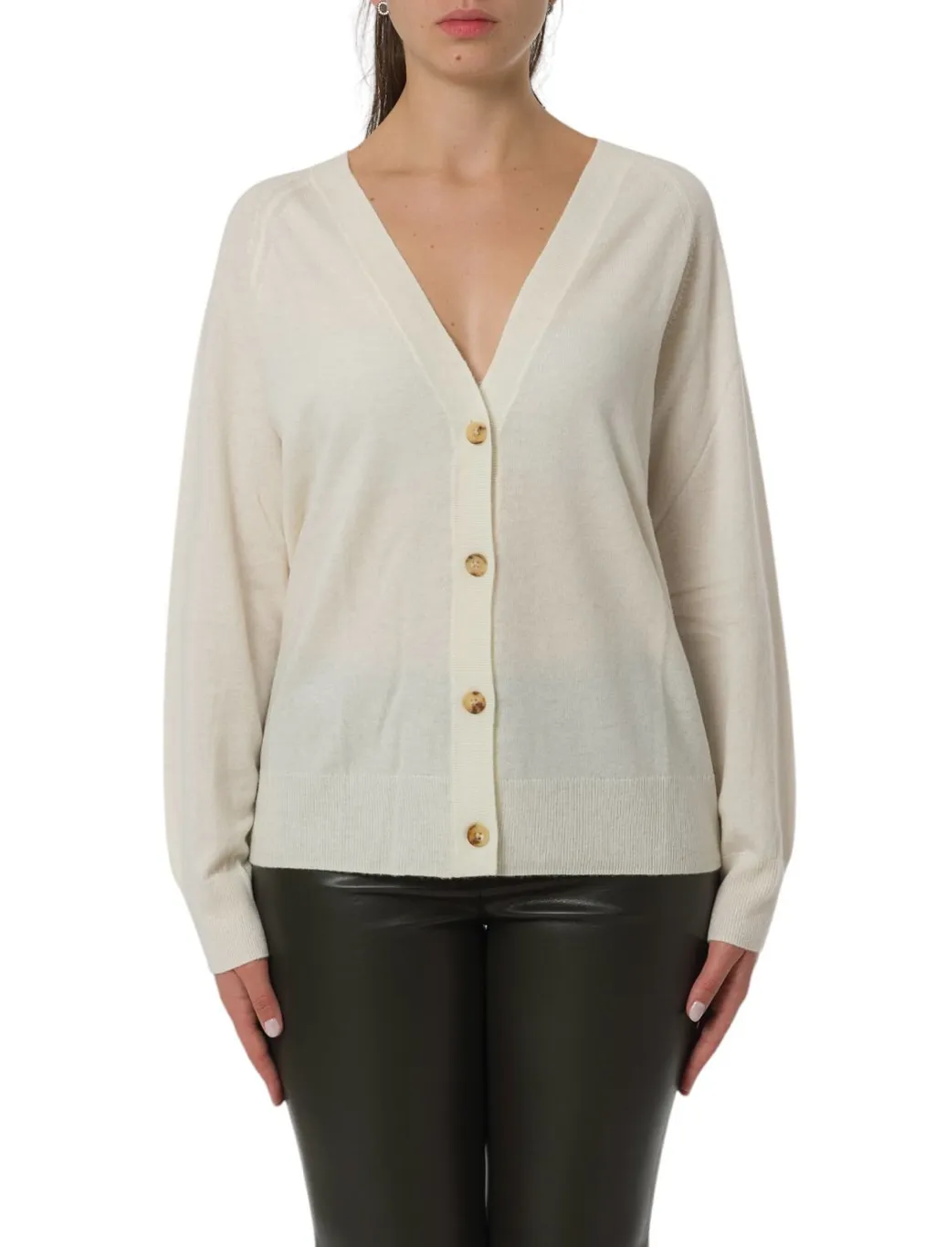 Max Mara V-Neck Button-Up Cardigan
