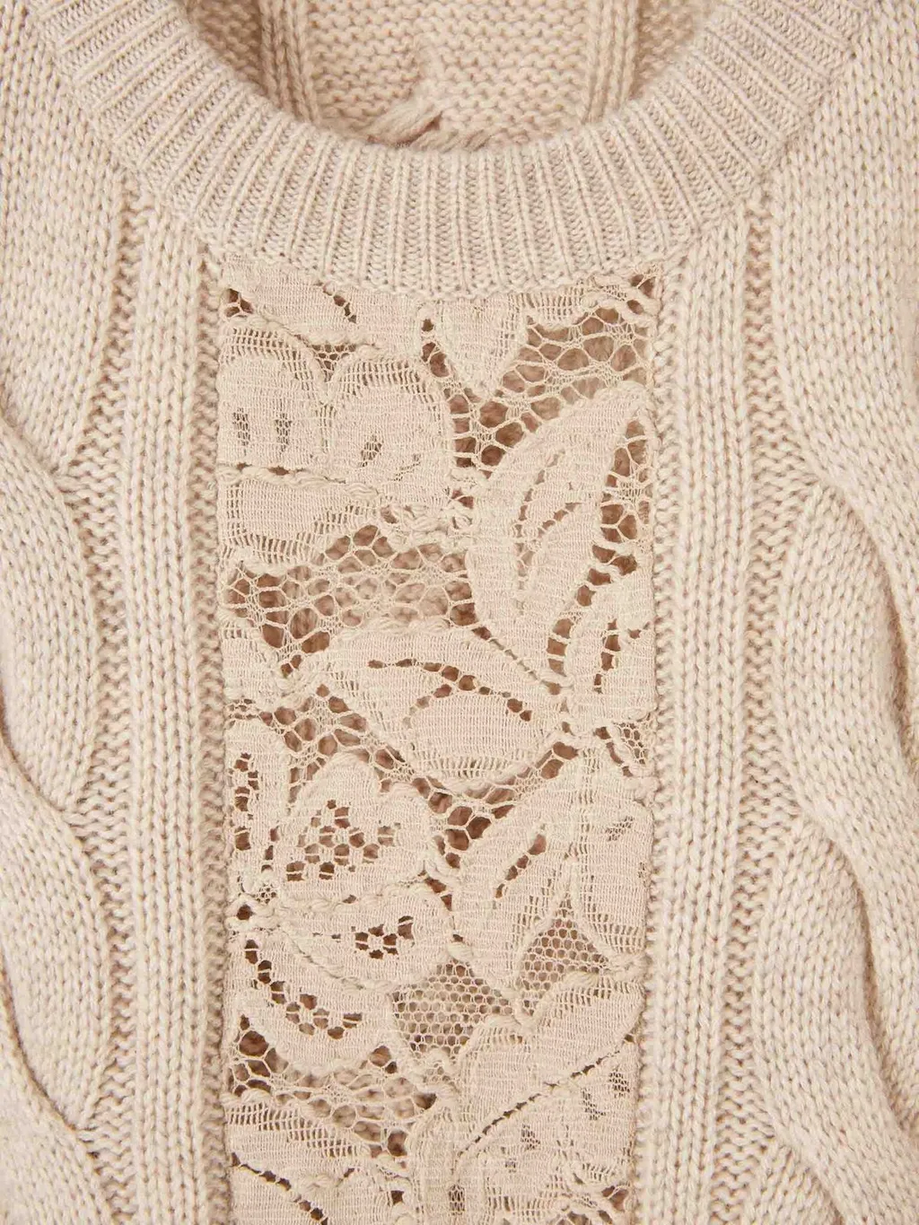 Max Mara Lace Panelled Jumper