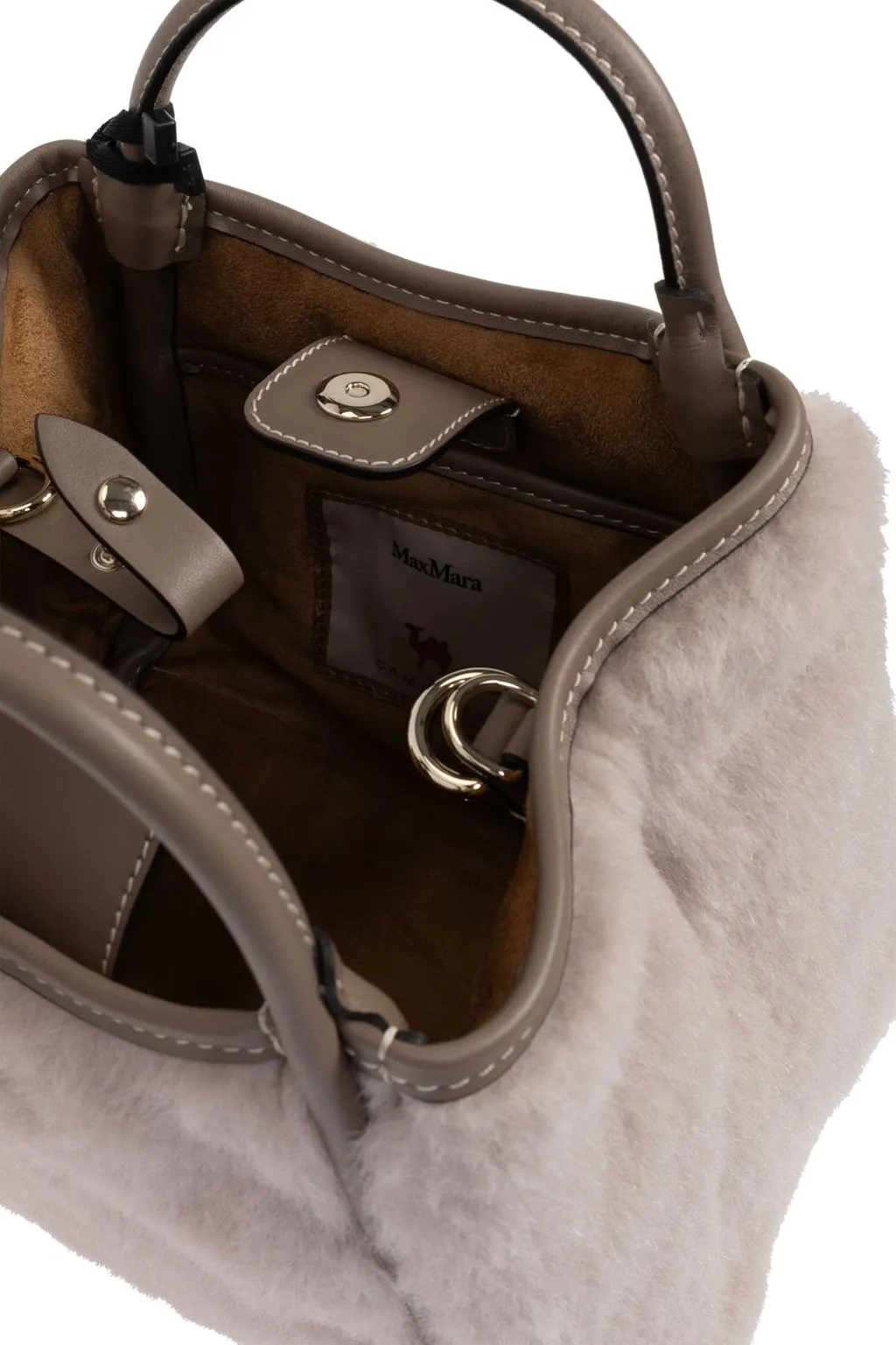 Max Mara Marine Fluffy Top Handle Bag