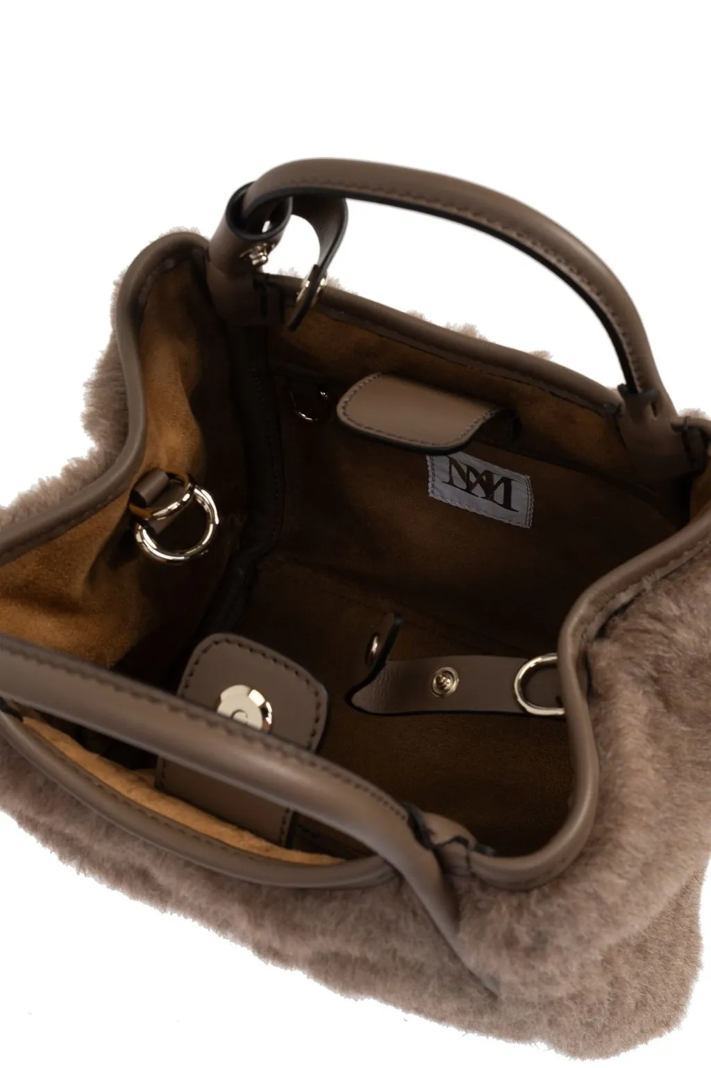 Max Mara Marine Fluffy Xs Top Handle Bag