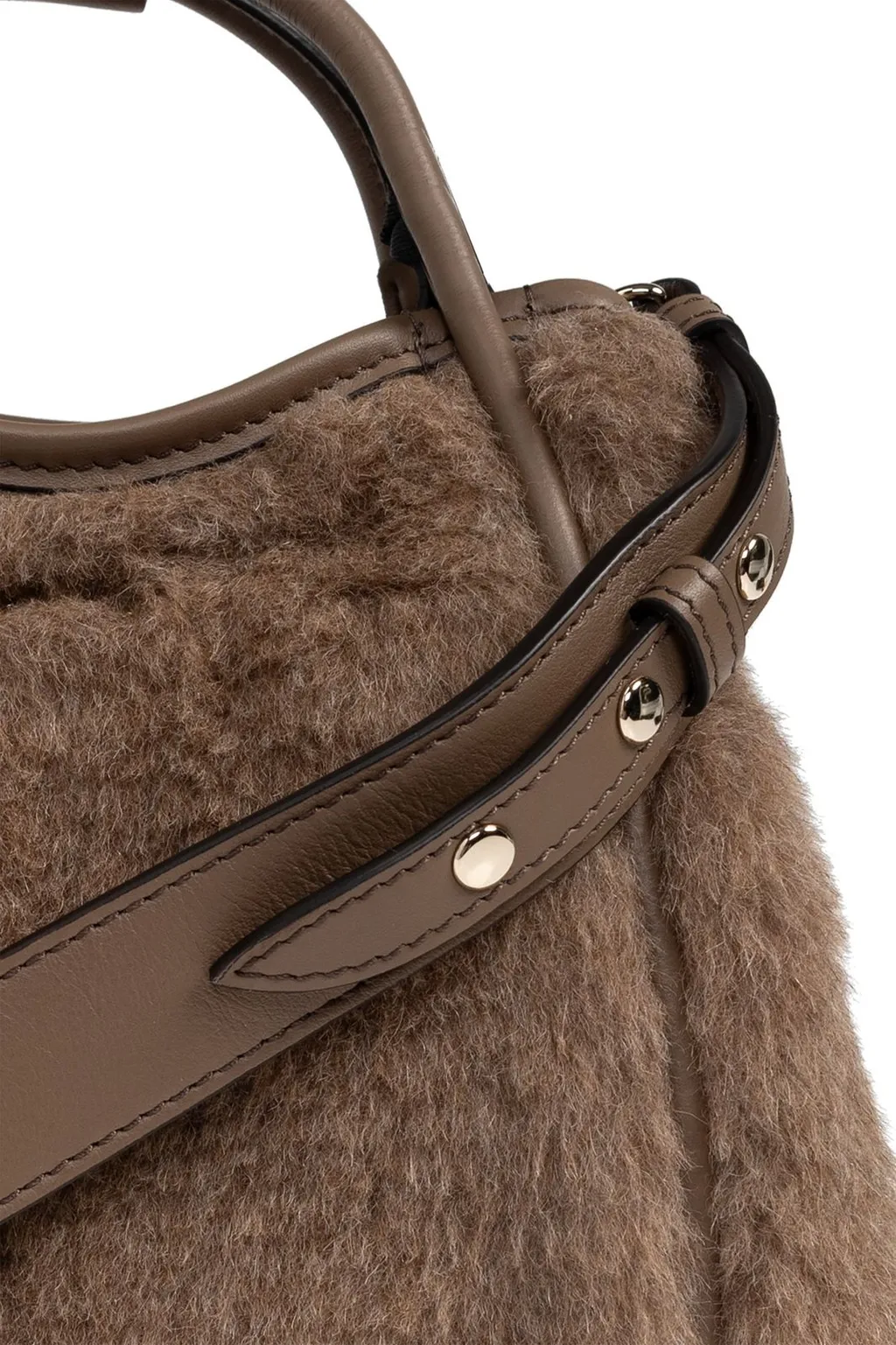 Max Mara Marine Fluffy Xs Top Handle Bag