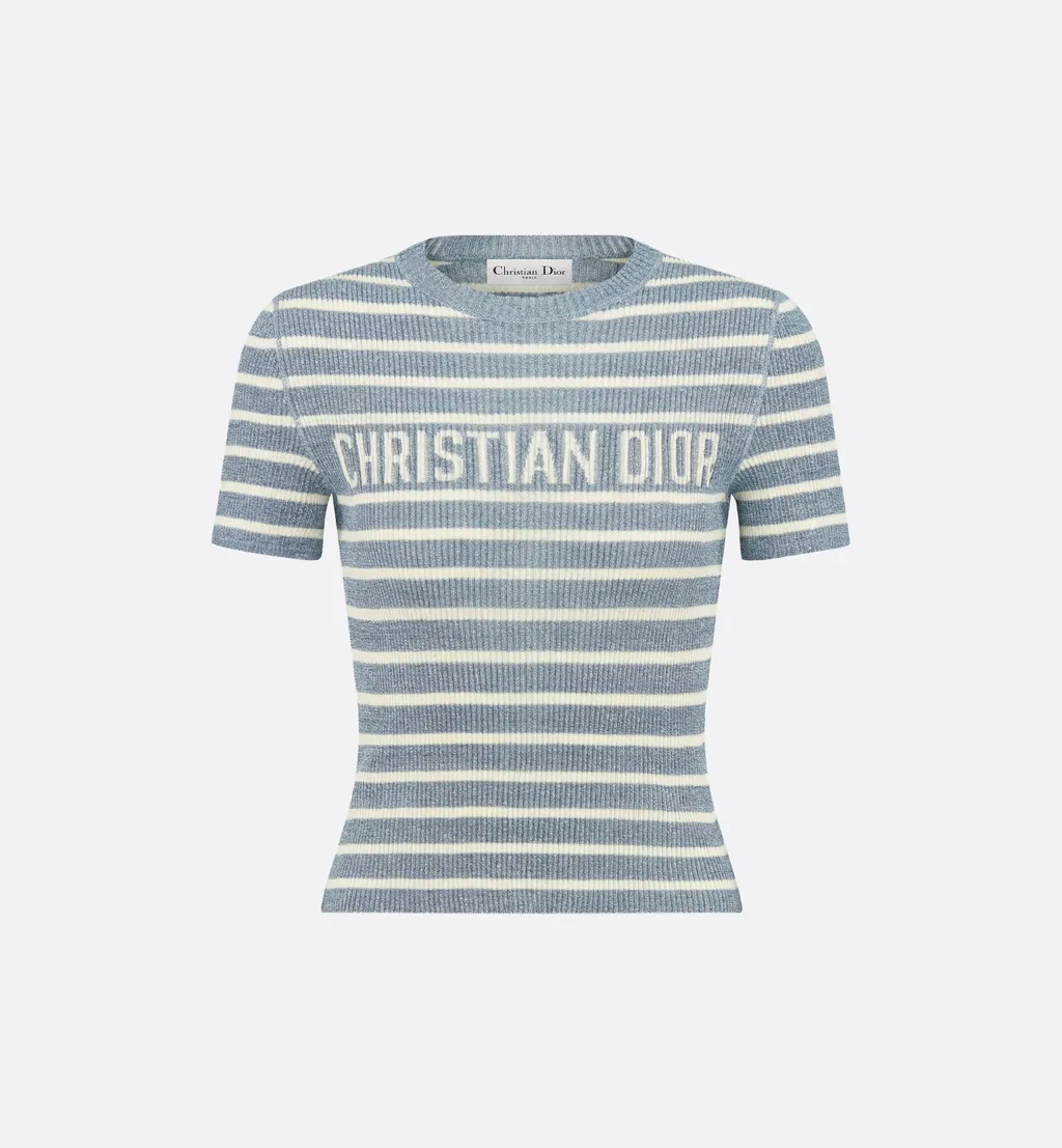Dioriviera Cropped Short-Sleeved Sweater