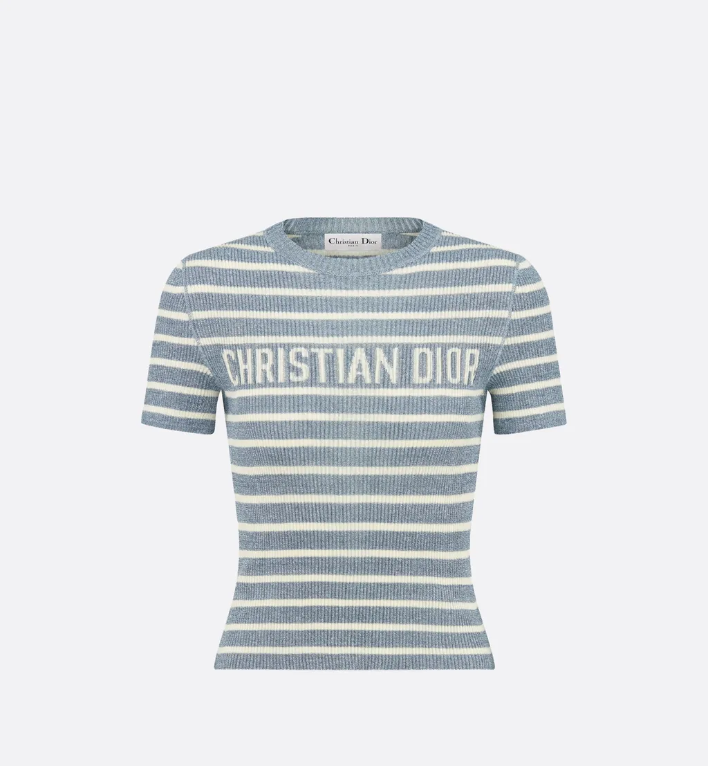 Dioriviera Cropped Short-Sleeved Sweater