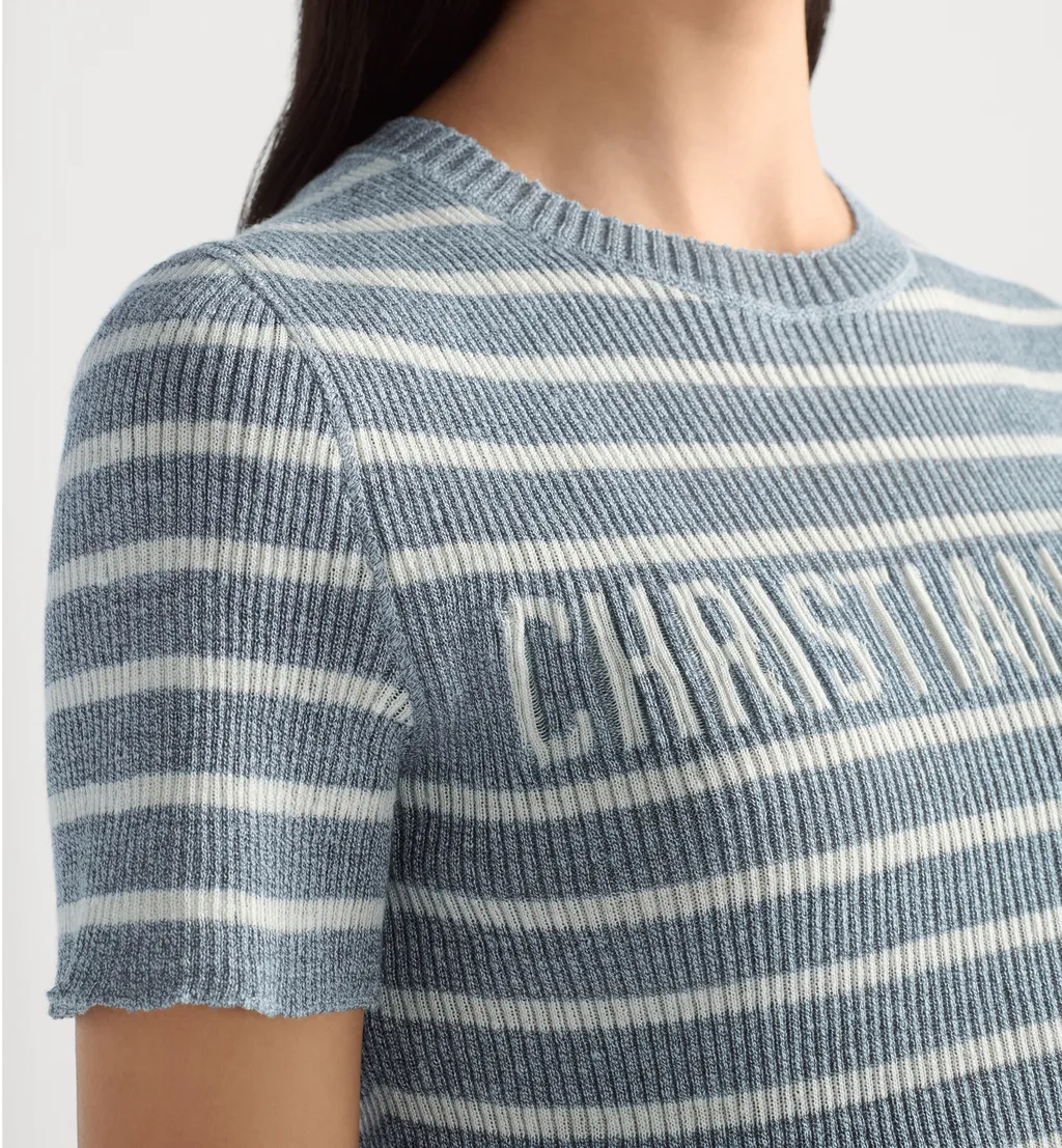 Dioriviera Cropped Short-Sleeved Sweater