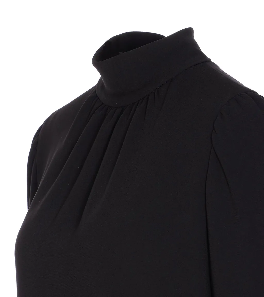 Max Mara Embassy High Neck Long-Sleeved Dress