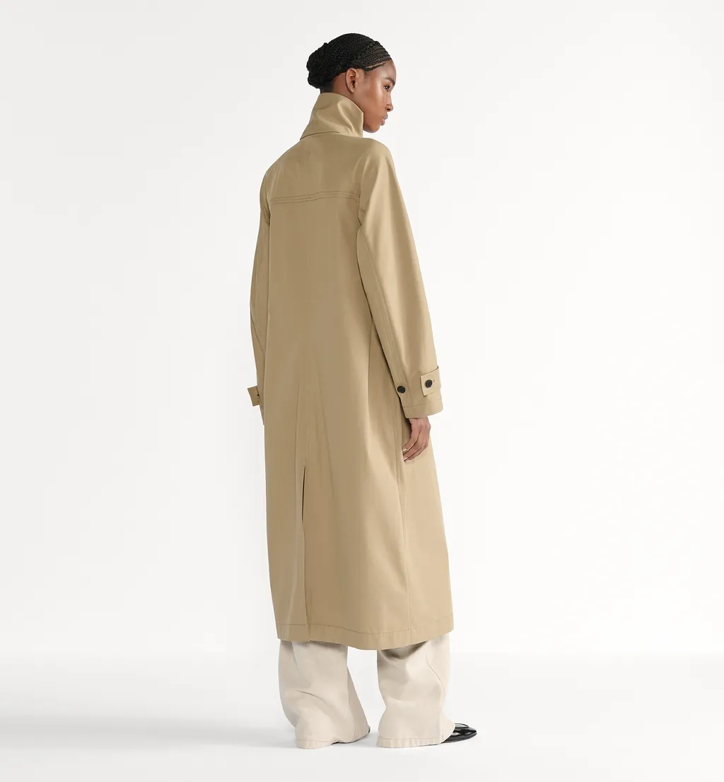 Trench Coat With Scarf Collar