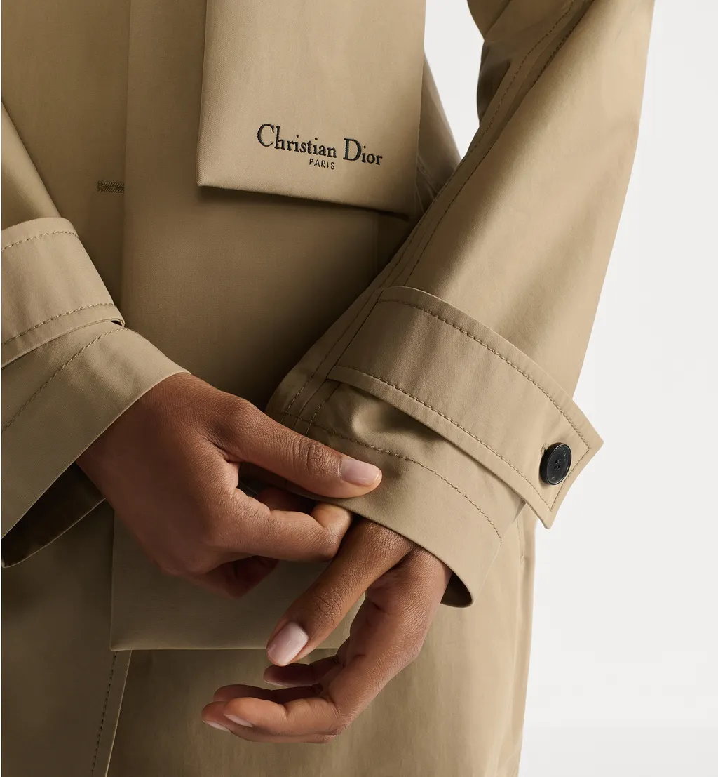 Trench Coat With Scarf Collar