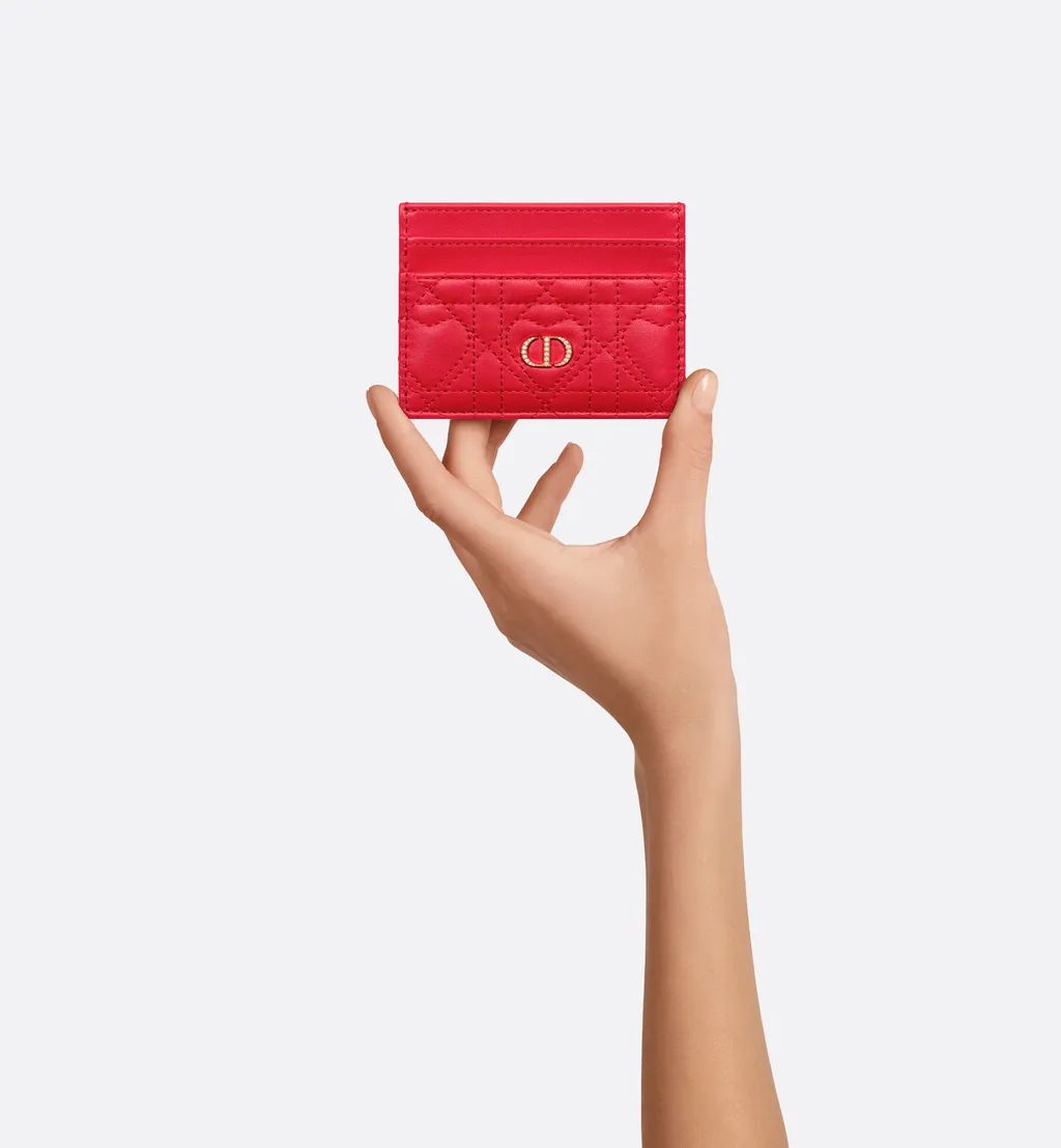 Dior Caro Freesia Card Holder