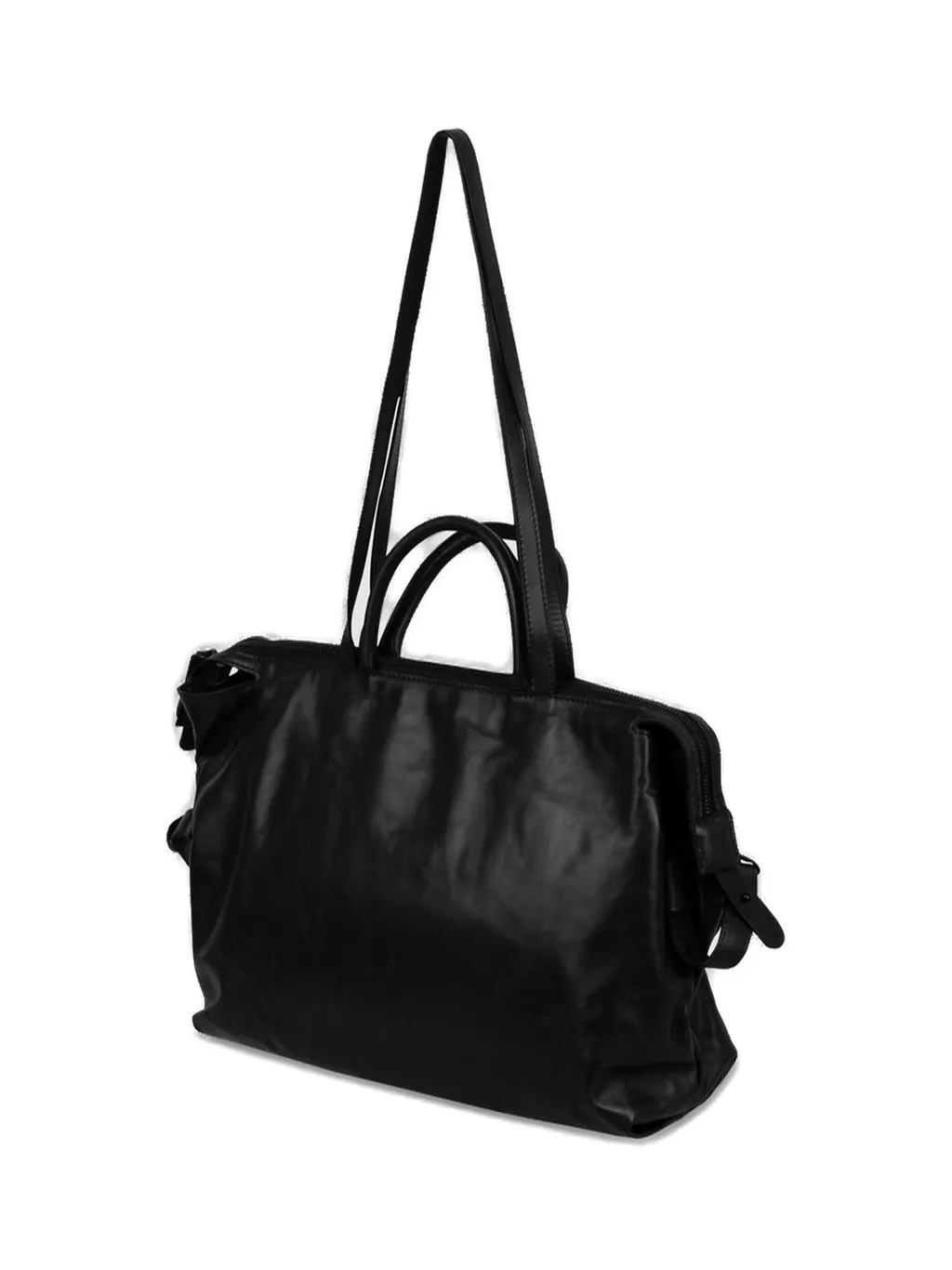MarsÈLl Logo Embossed Zipped Tote Bag