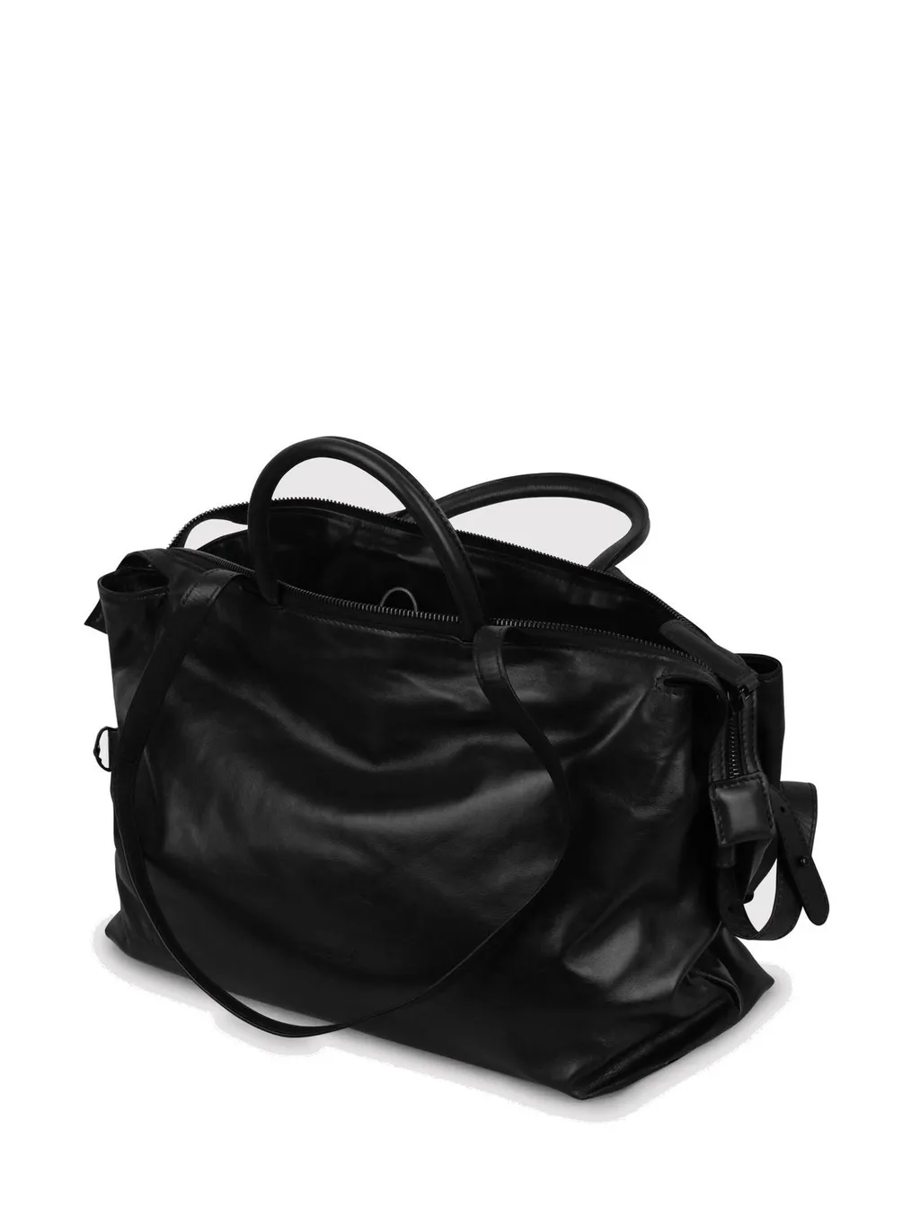 MarsÈLl Logo Embossed Zipped Tote Bag