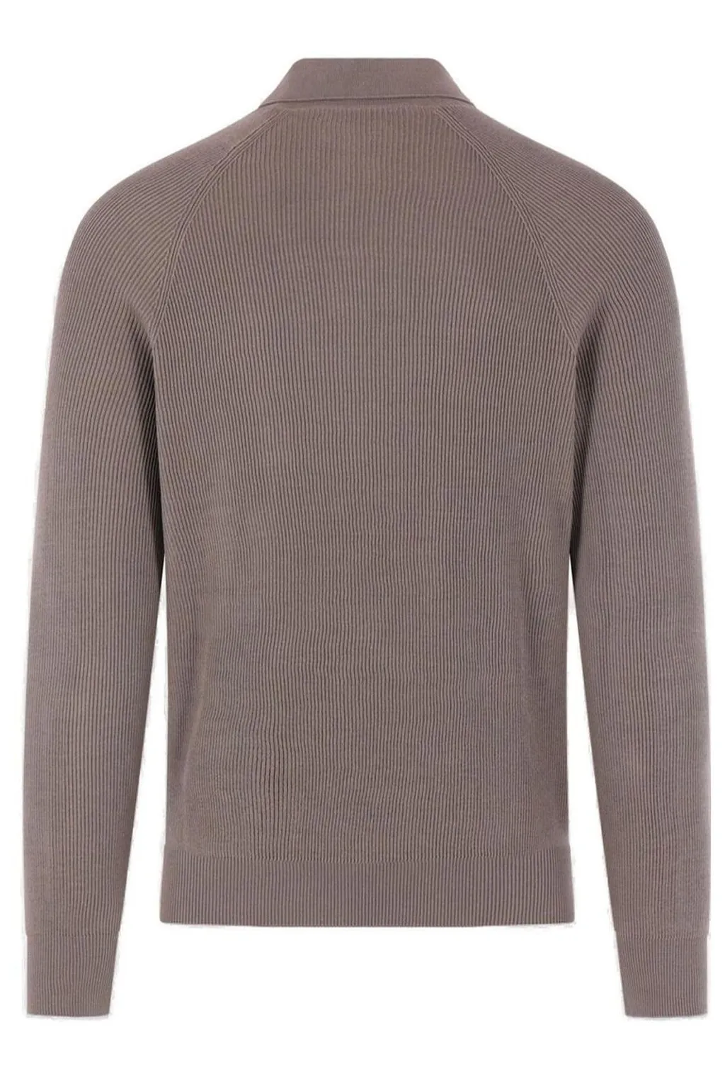 Brunello Cucinelli Long Sleeved Knitted Polo Jumper