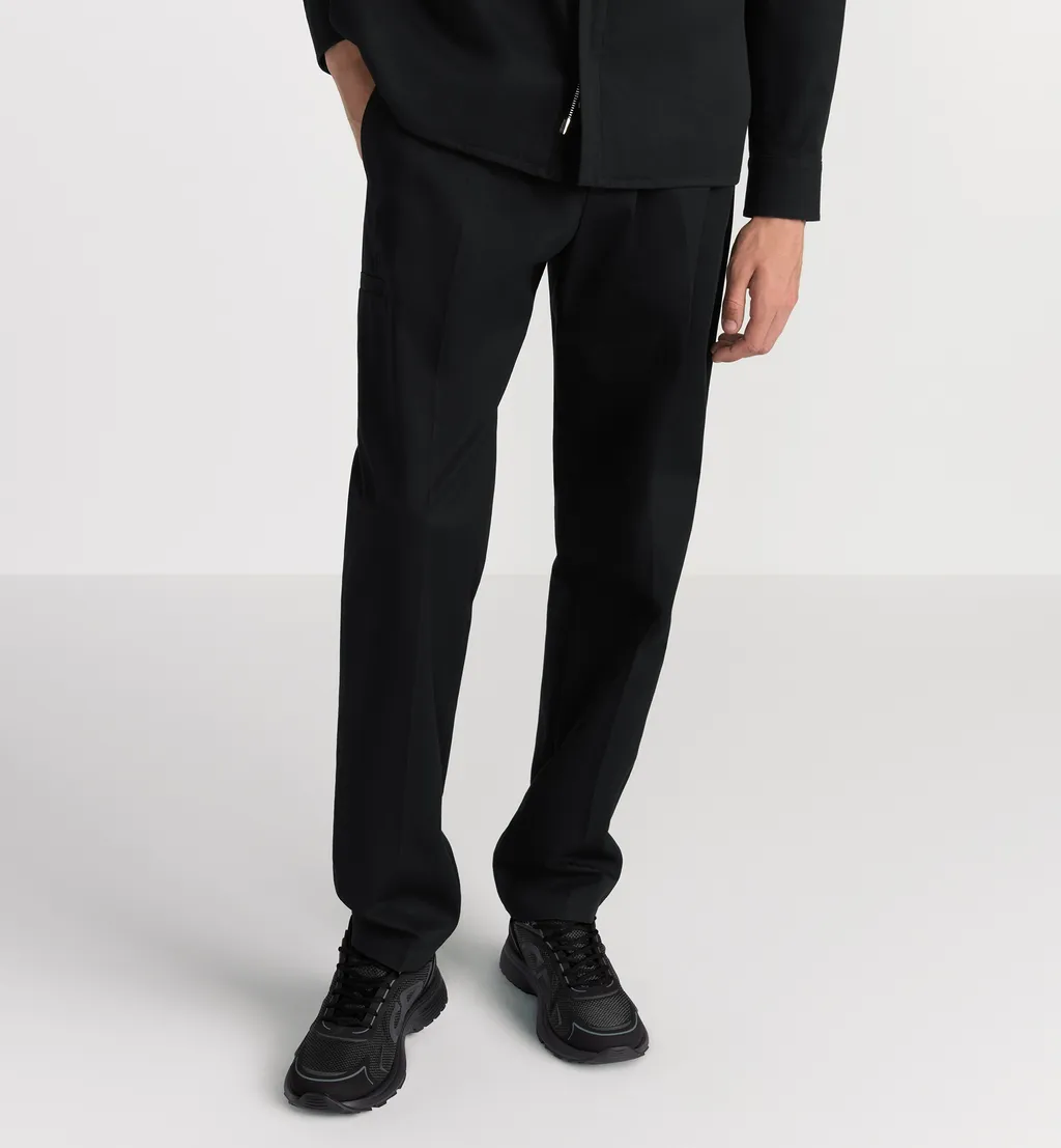 Tailored Track Pants With Cd Icon Embroidery