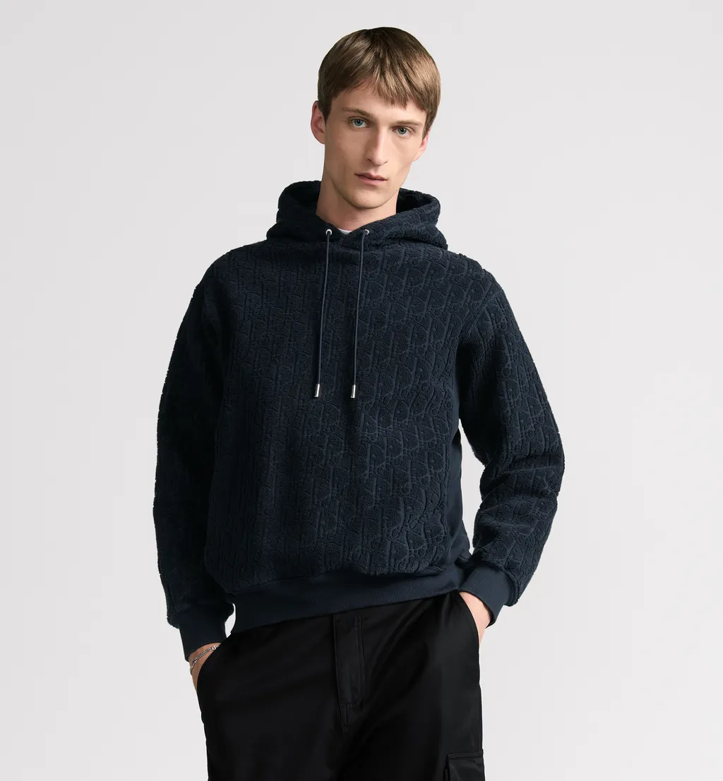 Dior Oblique Relaxed-Fit Hooded Sweatshirt