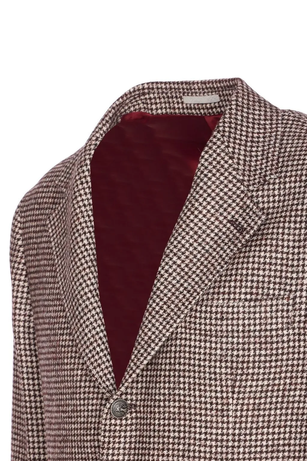 Brunello Cucinelli Houndstooth Single Breasted Blazer