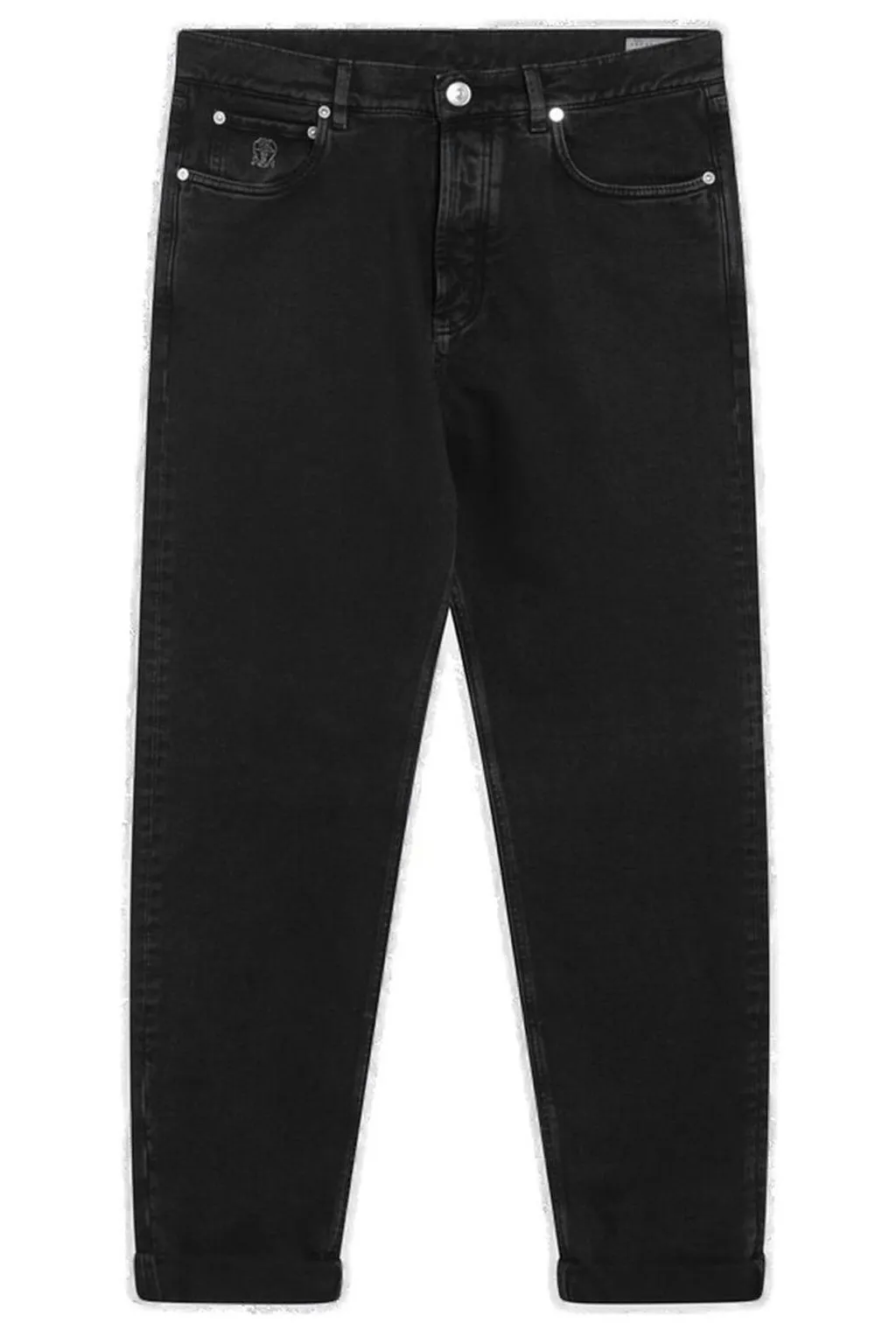 Brunello Cucinelli Logo Patch Straight-Leg Jeans