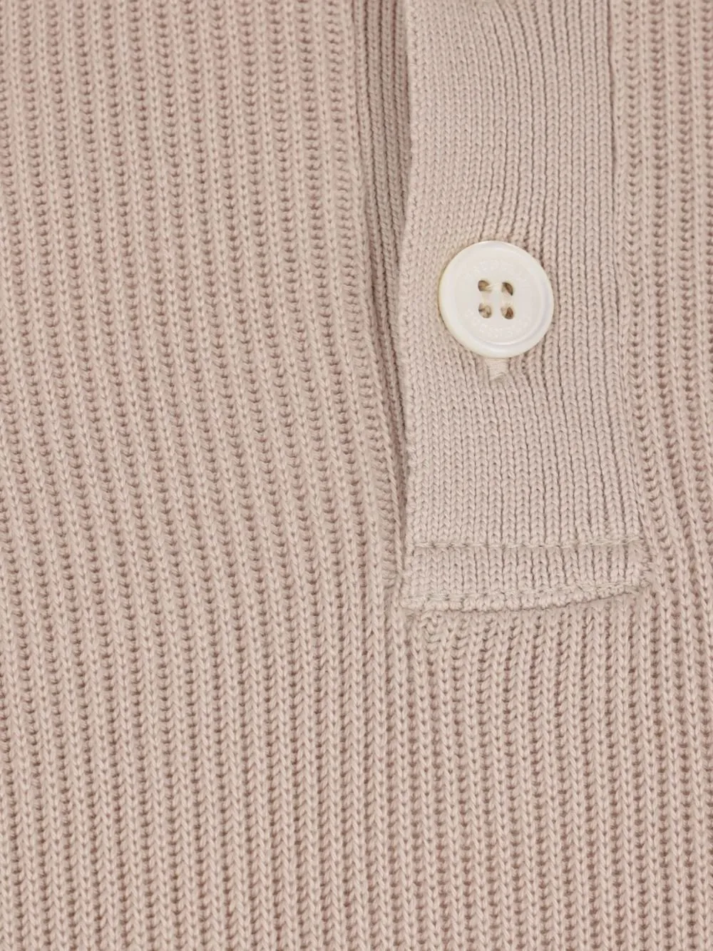 Brunello Cucinelli Short-Sleeved Ribbed Polo Shirt
