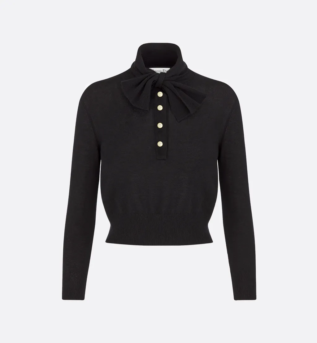 Tied Collar Sweater