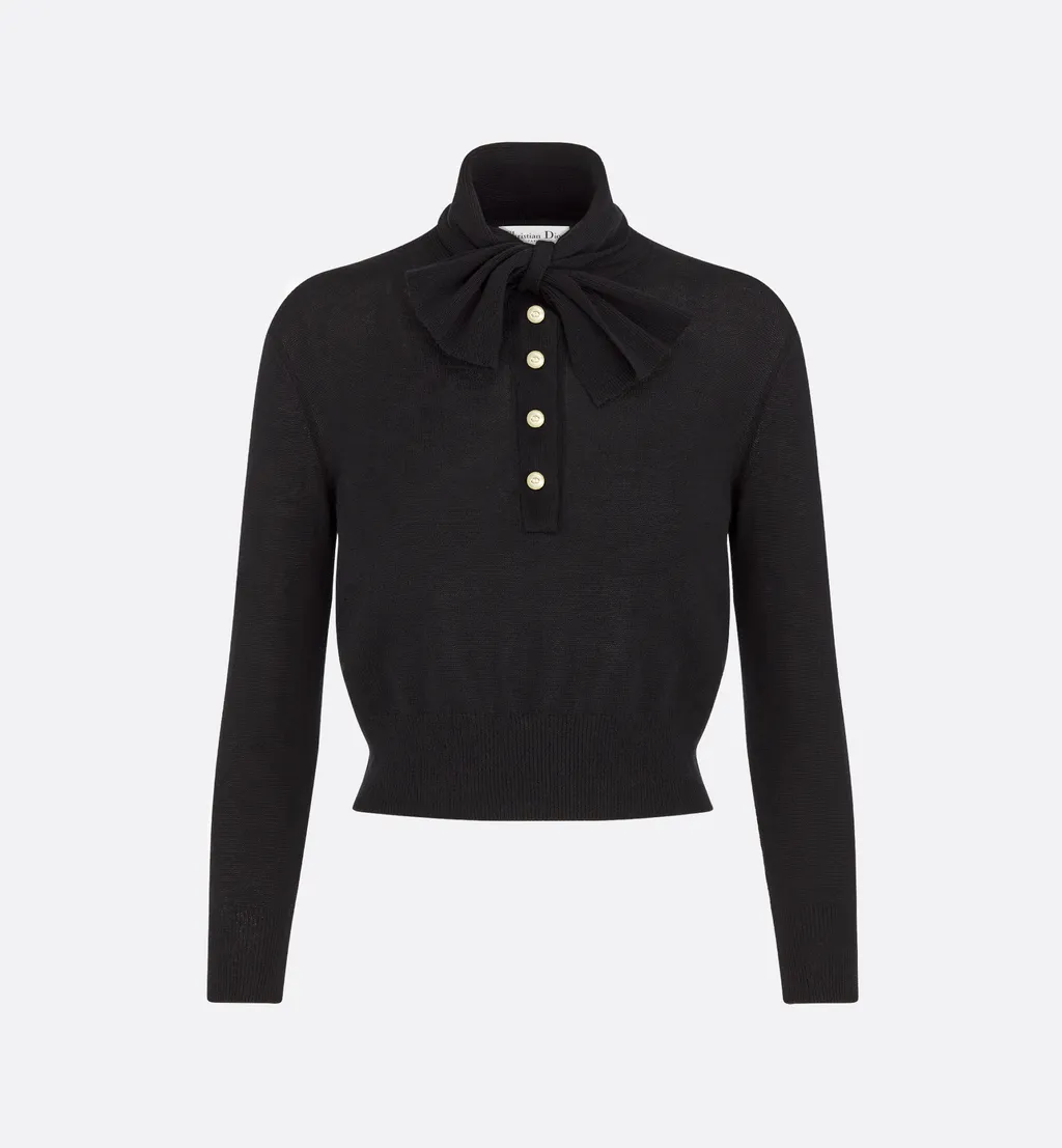 Tied Collar Sweater