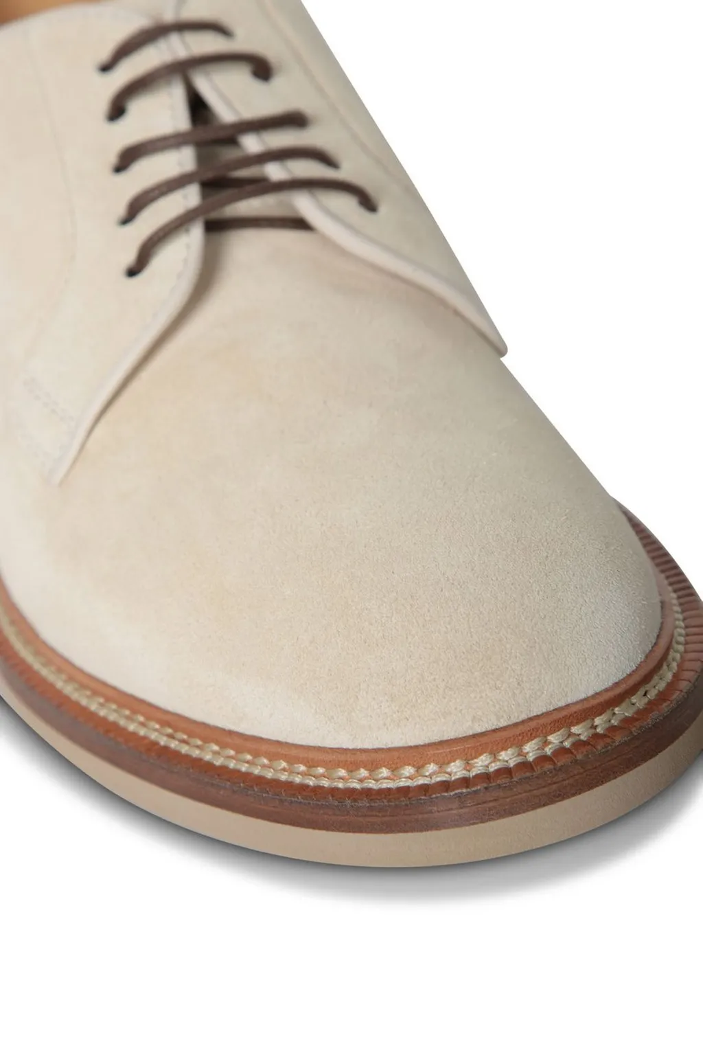 Brunello Cucinelli Round Toe Lace-Up Derby Shoes